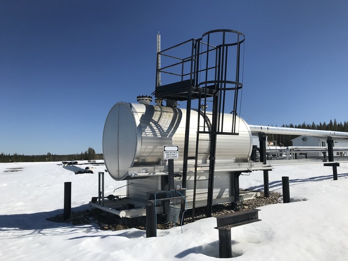 72" x 10' Flare Knockout, (Low Temp) 60 bbl, 50 psi, 2005 - Image 1