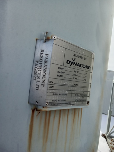 60" Sour Vertical Sand Separator, 170 psi, 2-phase, 2012 - Image 3