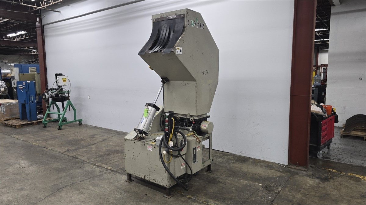 12" x 21" Conair #CE1221, granulator w/ blower/cyclone, 3 knife staggered open rotor, 2 bed knives, 55" - Image 6