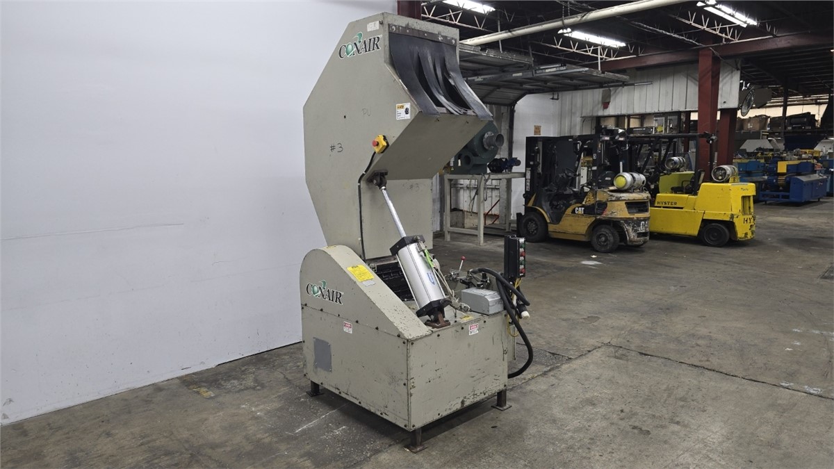 12" x 21" Conair #CE1221, granulator w/ blower/cyclone, 3 knife staggered open rotor, 2 bed knives, 55" - Image 7
