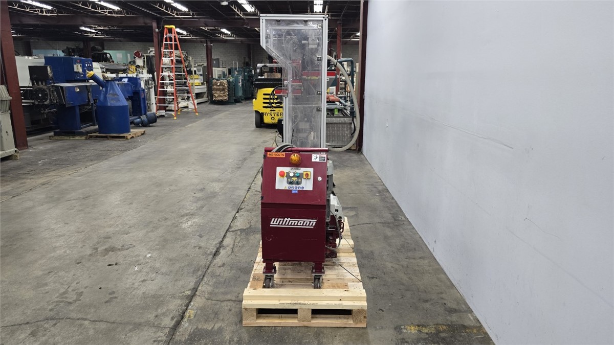 9.7" x 10" Wittmann, knife-mill auger granulator, 9.2 HP, 3 blade open rotor w/ adj rotating & bed knives - Image 5