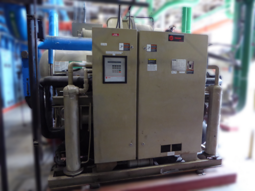 100 Ton, Trane Series R #RTWA100, Water-Cooled Chiller, dual compressor, 88,797/67,514 hours, 2011 - Image 1