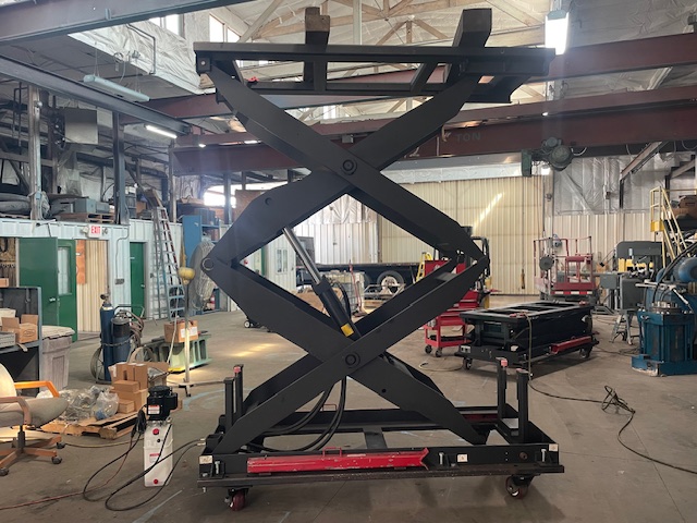 4000 lb. Handling Specialty hydraulic scissor lift/lift table, up to 10' lift - Image 1