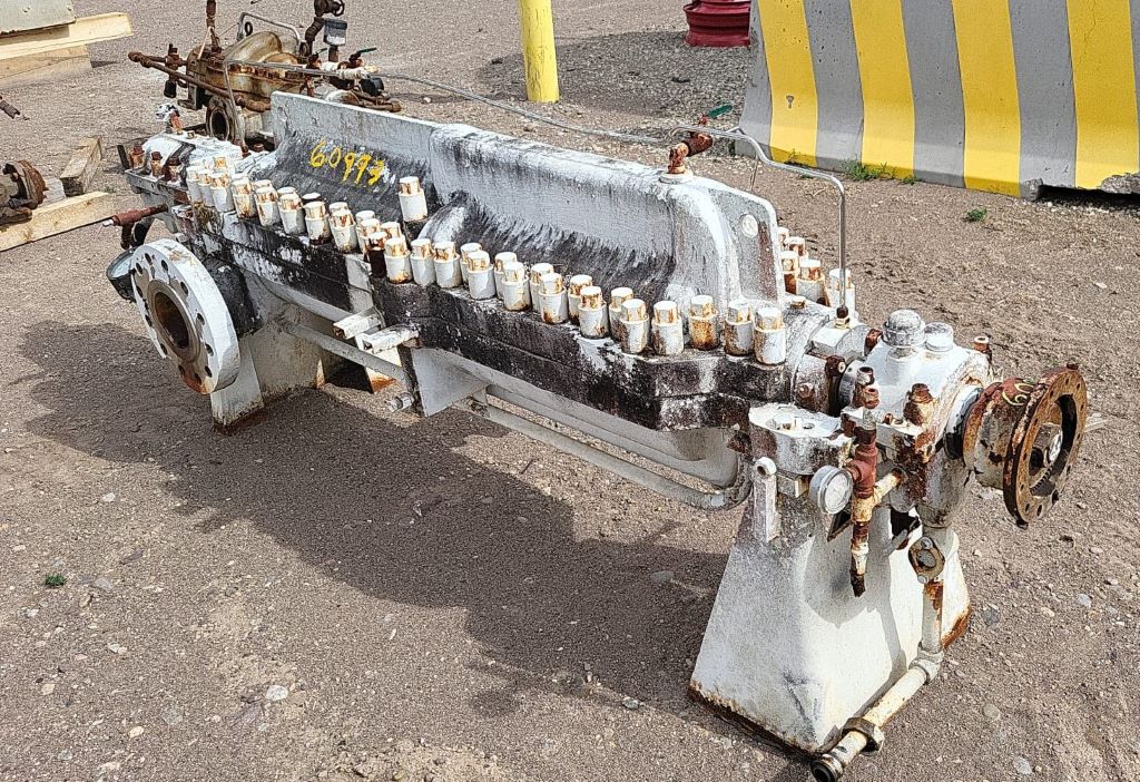 584 GPM @ 4620' TDH, Sulzer Bingham #3x6x9C, horizontal mulit-stage centrifugal pump, complete package - Image 2