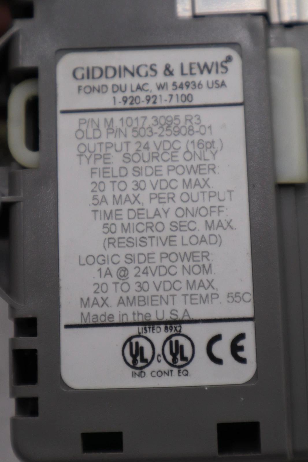 GIDDINGS & LEWIS DANAHER MOTION M.1017.3095 R3 / M10173095 R3 MODULE #6008 - Image 3