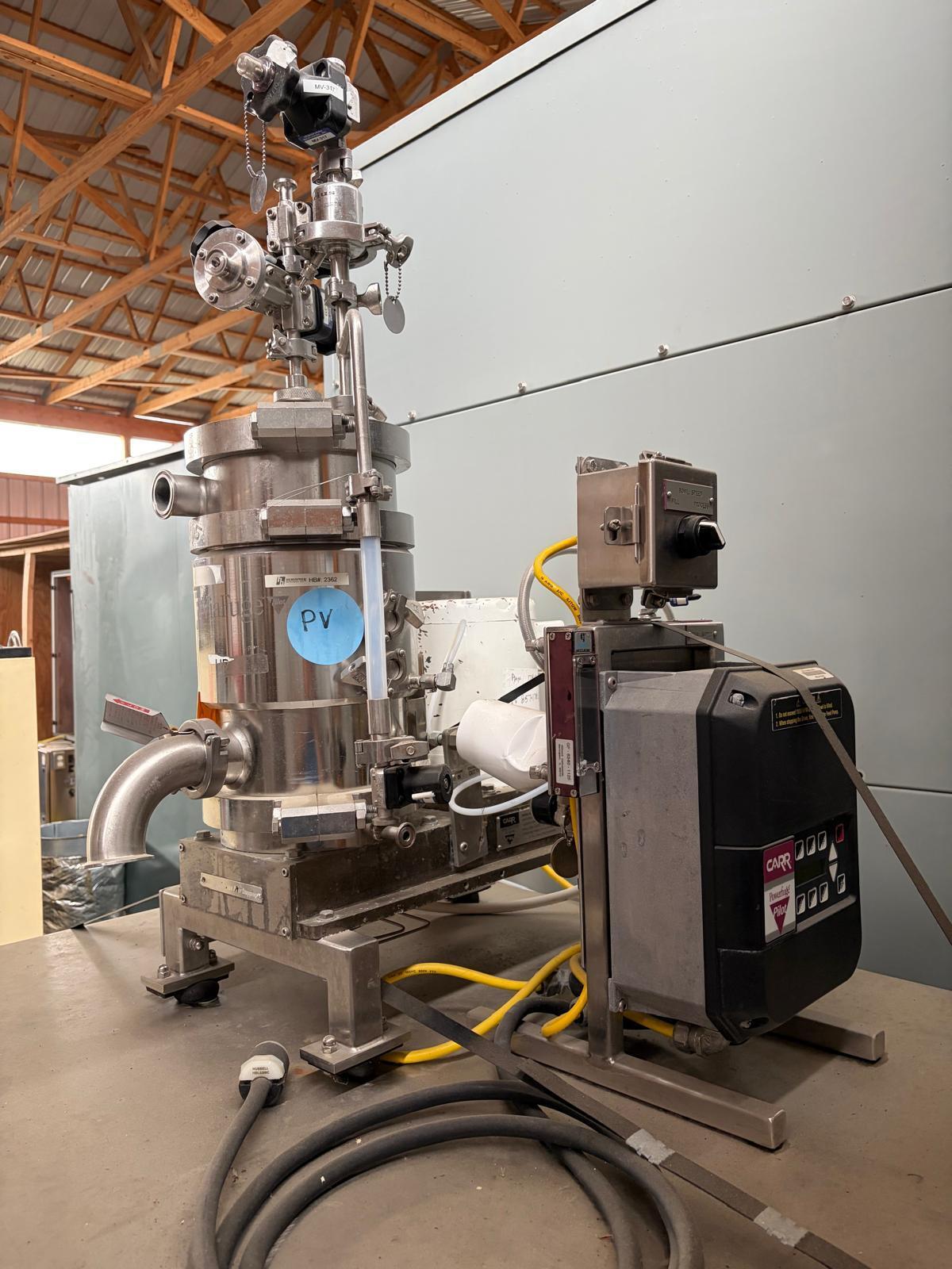 Carr #9004PLT, Pilot Viafuge Centrifuge, 316l Stainless Steel, 15325 rpm, 1 HP, controls, 2001 - Image 6