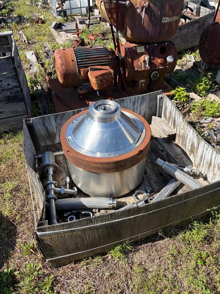 Alfa-Laval #SRG-214, Stainless Steel Disc Centrifuge, 4400 rpm bowl, 5811 GPH, 22000 LPH, hermetic, 24" - Image 9