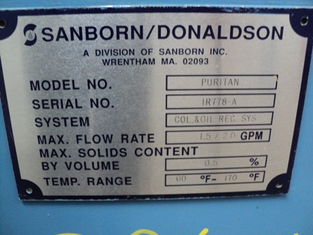 Sanborn #Puritan, Oil Recovery Skid, Mitsubishi #OP-12 centrifuge, 132 GPH - Image 4