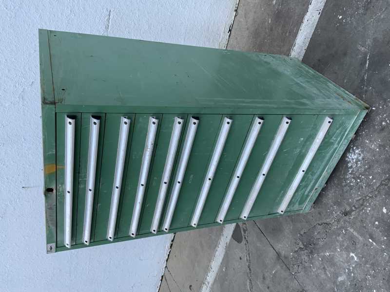10 Drawer Vidmar cabinet, 30" x 27" x 59" high - Image 2