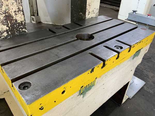 150 Ton, Aida #FP-XGC-150SU, gap frame press, 7.8" stroke, 15.7"Shut Height, 45 SPM, 10 HP, air clutch & - Image 5