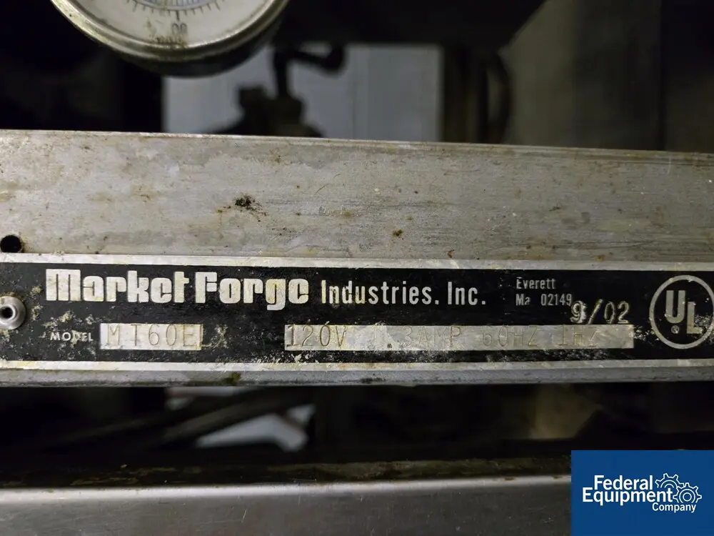Market Forge #MT60E, Commercial Dual Soup Kettles, Stainless Steel, 30" & 26" diameter, dumpers & spigots - Image 2