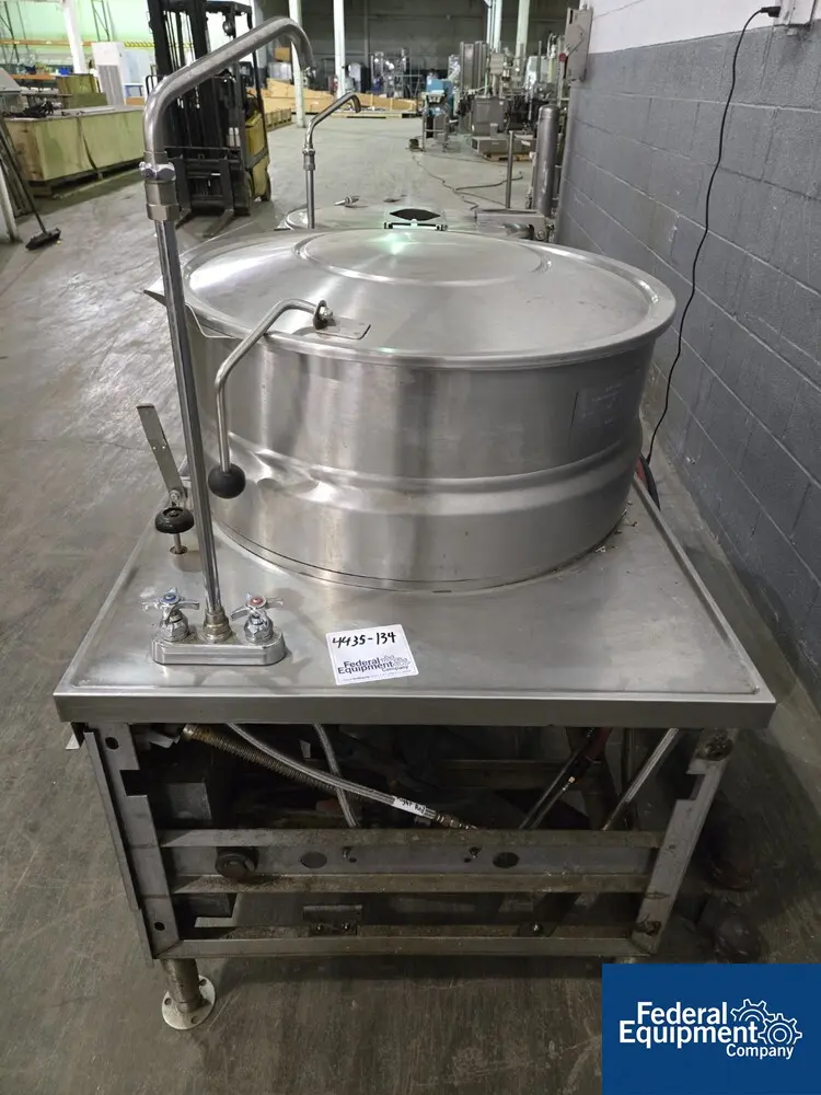 Market Forge #MT60E, Commercial Dual Soup Kettles, Stainless Steel, 30" & 26" diameter, dumpers & spigots - Image 5
