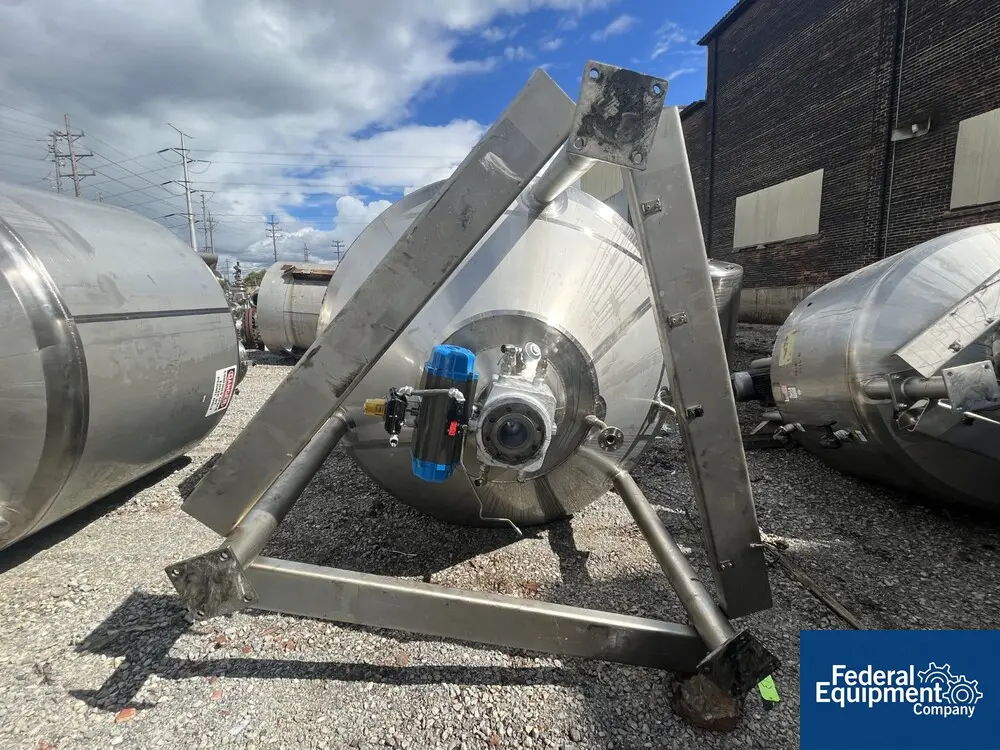 700 gallon SFI, Mix Kettle, Stainless Steel, 78" diameter x 21" straight side, dish top, 38" cone bottom, 15 - Image 5