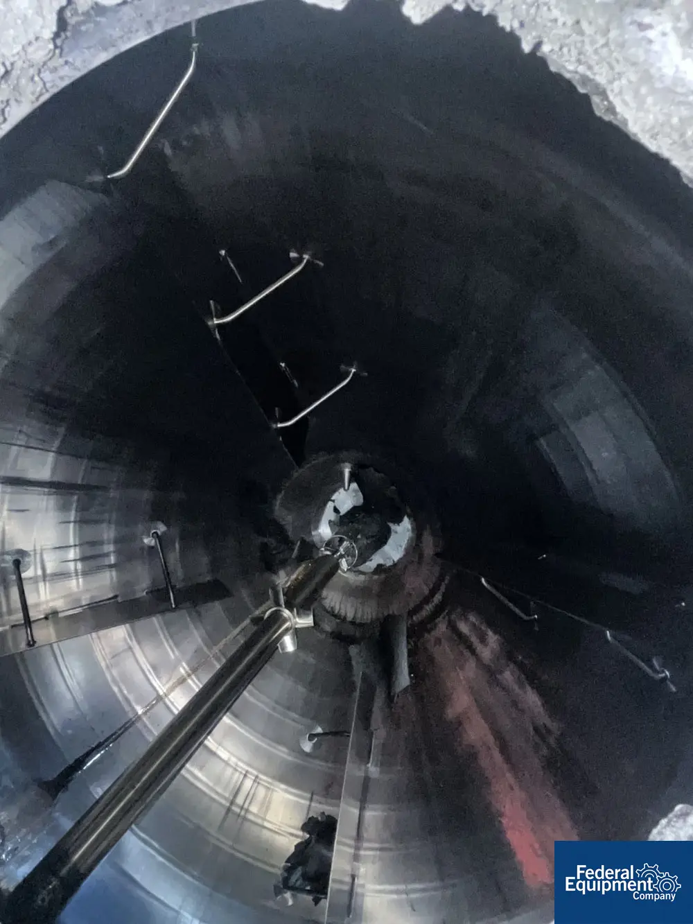 700 gallon SFI, Mix Kettle, Stainless Steel, 78" diameter x 21" straight side, dish top, 38" cone bottom, 15 - Image 6