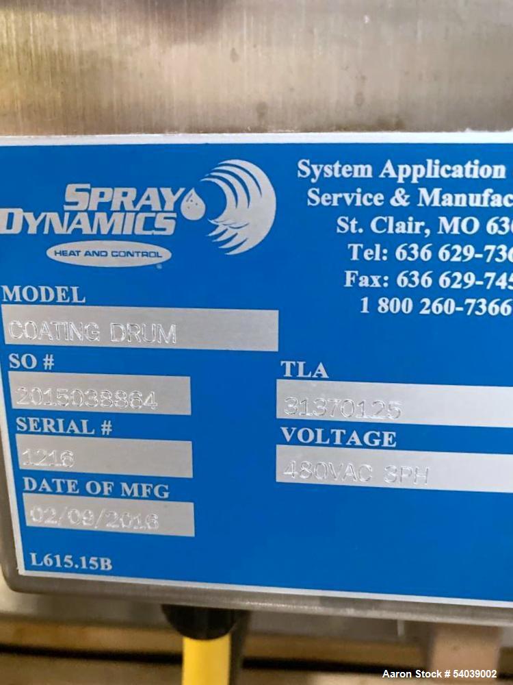 Spray Dynamics, Spray Coating System, FastBack Feeder, Liquid & Dry Applicators, Stainless Steel Mix Tanks - Image 4