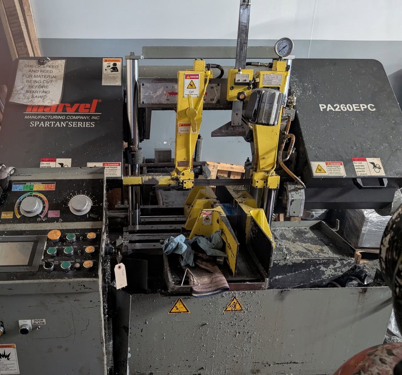12" X 10.25" Marvel Spartan #PA260EPC, Horizontal Saw, 1.25" x 12'11" blade, 65-330 SFM, 5/1 HP, 2018 - Image 8