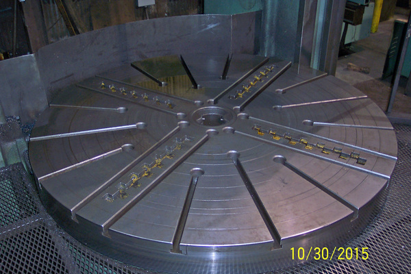 88" Stanko #1525, vertical boring mill, 98" swing, 86" under rail, 55 HP, 4-Axis Mitutoyo digital read out - Image 3