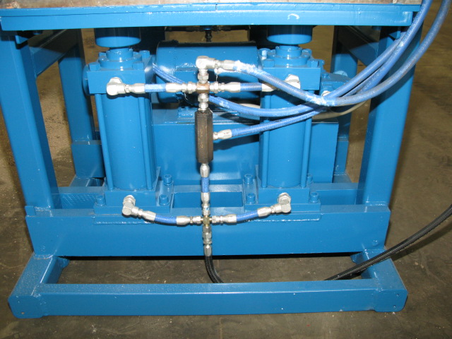38 Ton, 31" x 14" Up-act.double press, 1 section w/elec.platens, 5 openings, 8" stroke, #2239 - Image 4
