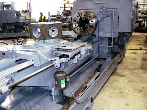 No. 4A Warner & Swasey, M3580, square head, saddle type turret lathe, 28-1/4" swing o/bed ways, 62" center - Image 6