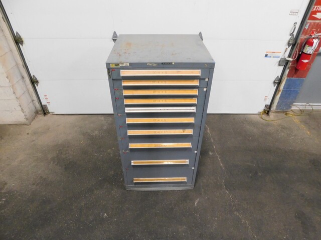 10 Drawer Stanley Vidmar tool cabinet, 30" x 29" x 60" - Image 2