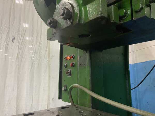 40 Ton, Rousselle #4, OBI back geared press, 4" stroke, 11" Shut Height, air clutch & brake, 45 SPM, 5 HP - Image 6