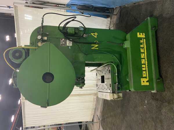40 Ton, Rousselle #4, OBI back geared press, 4" stroke, 11" Shut Height, air clutch & brake, 45 SPM, 5 HP - Image 7