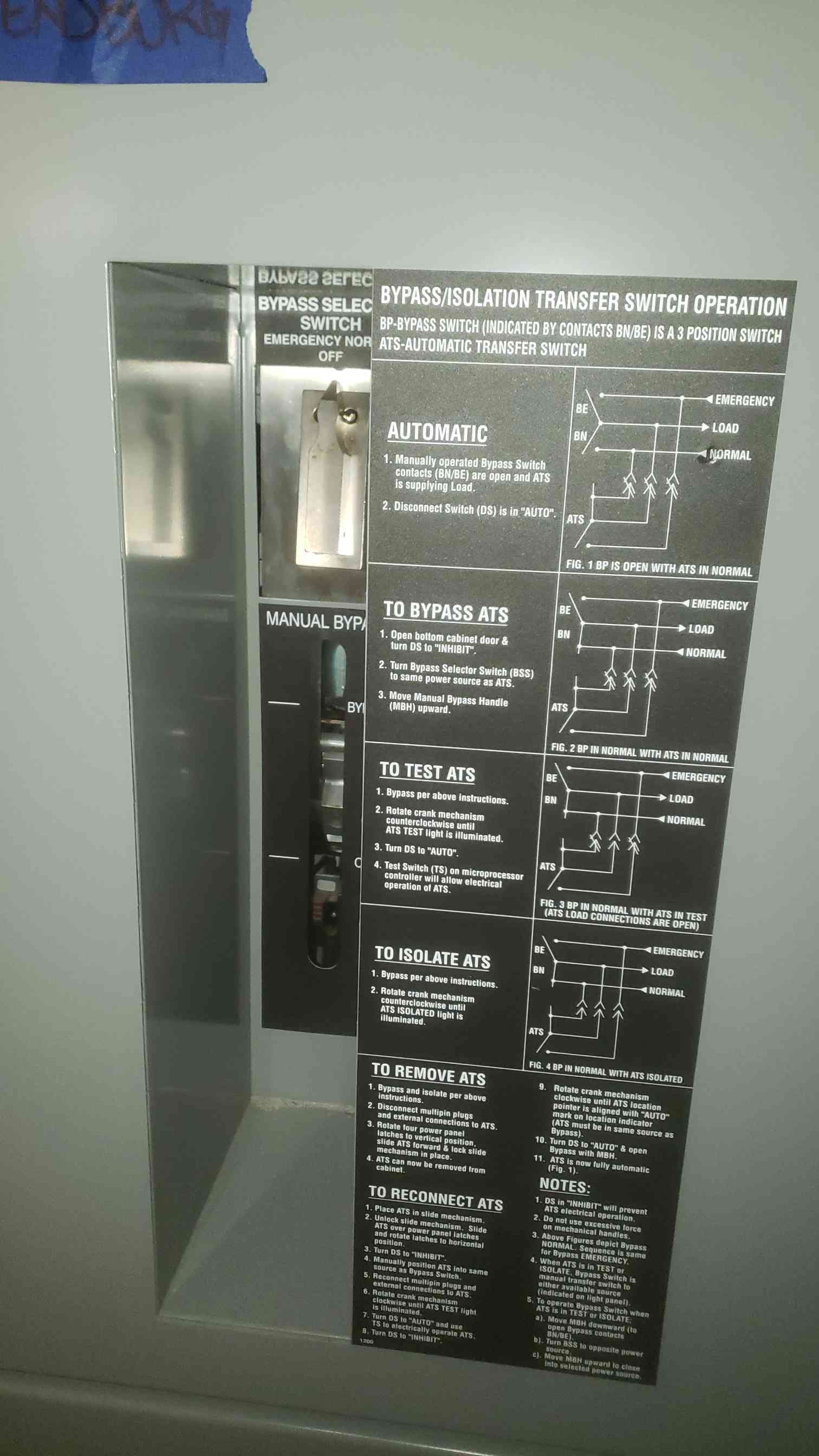800 Amp. GE Zenith automatic transfer switch, ZB5DB08031-07, Transfer & Bypass Isolation, 277/480 Volts, 2 - Image 3