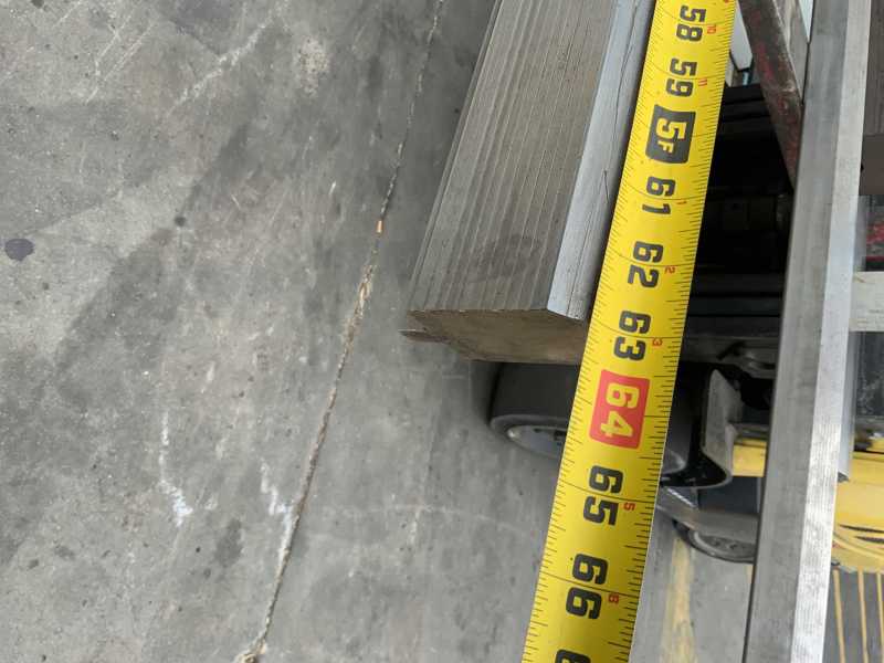 63" L, Male press brake die, 1-1/2"die width, 3" die height, 1/2"tang - Image 4