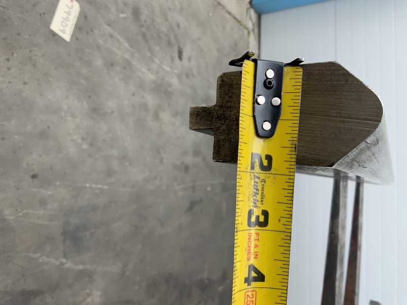 63" L, Male press brake die, 1-1/2"die width, 3" die height, 1/2"tang - Image 5