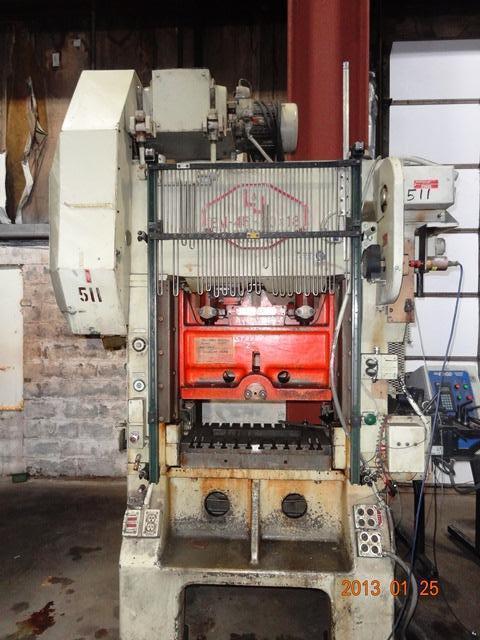 45 Ton, L & J, high speed press, 2" stroke, 12-3/4" Shut Height, 2" ram adj., 30" LR x 18" FB BA, 120-360 - Image 1