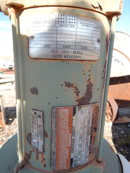 1 HP Lightnin #Series-10, Agitator Drive, 8' Stainless Steel Shaft w/3-Paddle Blade, 230/460 V - Image 5