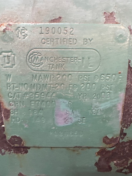1 HP Dayton Speedaire #1WD38, Compressor, w/Compressed Air Dryer, 91 cfm, 175 psi, 230 V - Image 4
