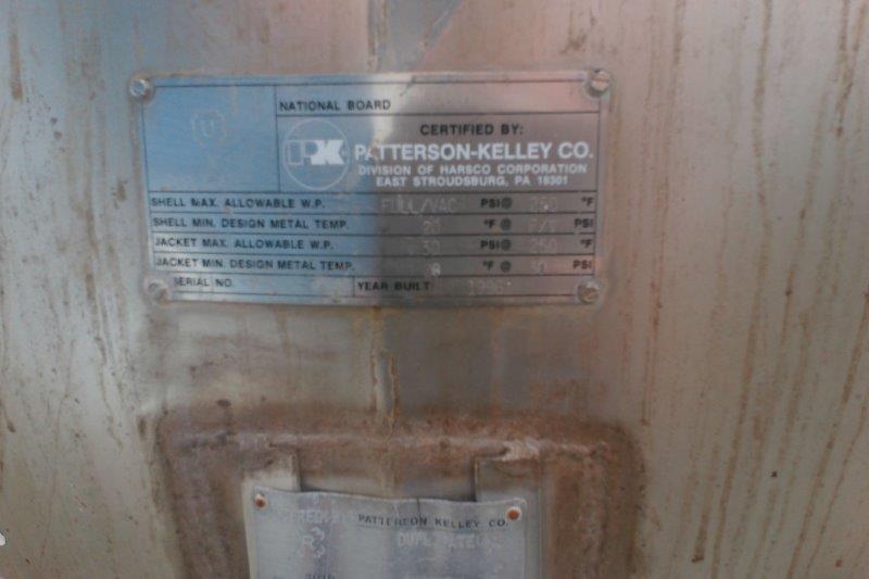 20 cu.ft. Patterson, Stainless Steel Twin Shell Processor, 100 lb/cu.ft. max Material Density, 30 psi/FV @ - Image 5