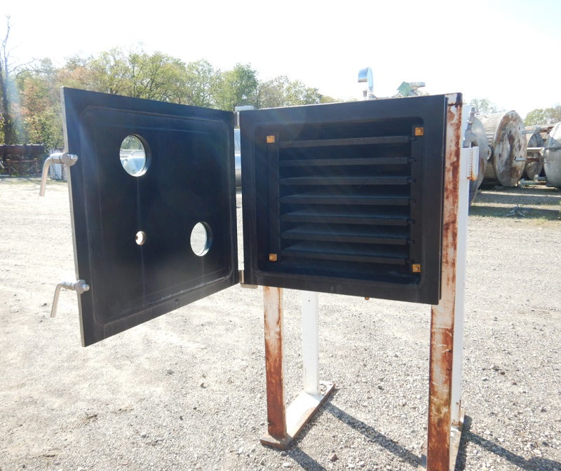 Stokes #338D-6, Vacuum Shelf Dryer System, Carbon Steel, (7) 2' width x 3' D Shelves, 42 sq.ft., 0.25" thick - Image 4