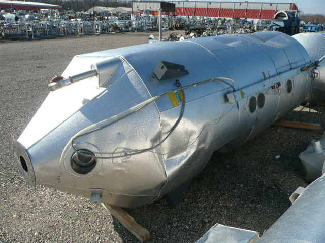 Piovan #T6000IX, Stainless Steel Drying Hopper, 6000 lb., 60" diameter x 14' H Hoppers, 1997 - Image 1