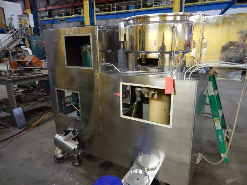 Luwa Marumerizer #QJ-700V, Stainless Steel Spheronizer, 700 mm diameter Bowl, 300-700 RPM, Side Product - Image 2