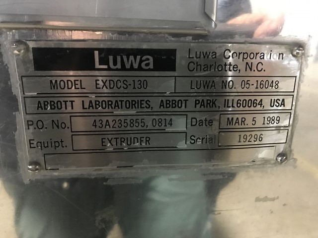 Luwa Marumerizer #QJ-700V, Stainless Steel Spheronizer, 700 mm diameter Bowl, 300-700 RPM, Side Product - Image 10