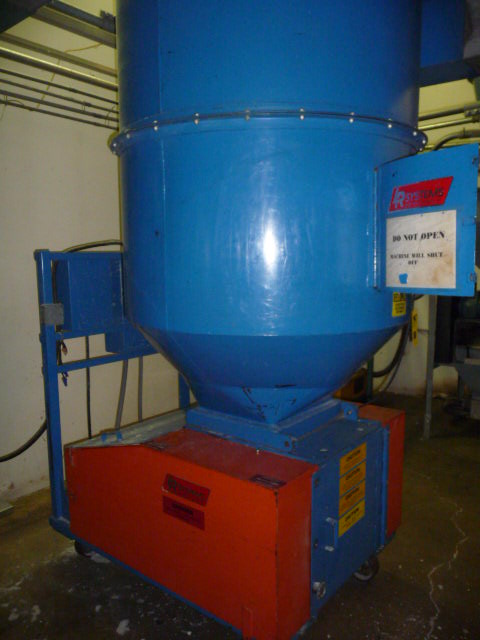 16" x 16" LR Systems #SG400, Granulator, 48" O.D. x 76" straight side Hopper, 25 HP, On Portable Base, 1996 - Image 10