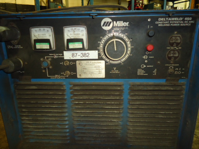 Miller #Deltaweld-450, constant potential pulsed DC arc welding source, 1988 - Image 2