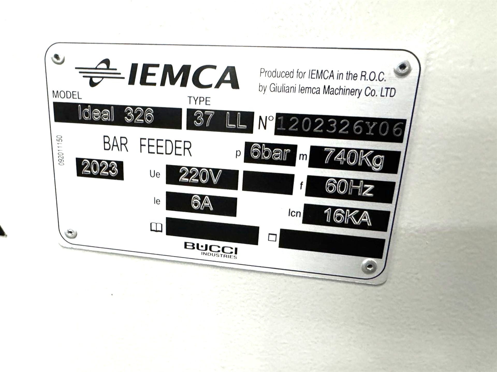 Iemca #Ideal-326, automatic sliding headstock magazine bar feeder, 1/8"-1", 12' 2" bar length, 2023 - Image 6