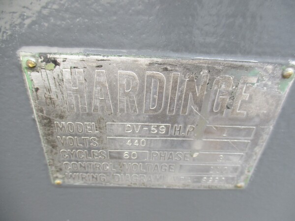9" x 17" Hardinge #DV-59, lathe, 5" chuck, 1-1/16" capacity, 230-3500 RPM - Image 9