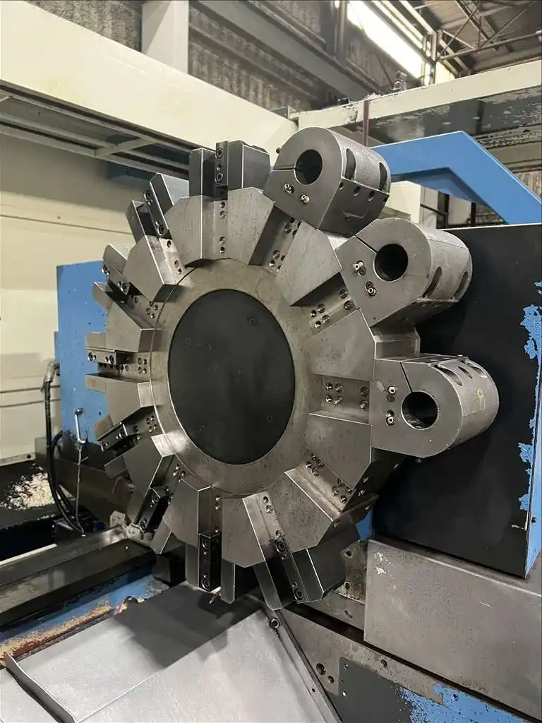 L & L Machinery #LL950-4000, CNC lathe, Fanuc 0iTD, 37" swing, 1884" centers, 3-jaw front & rear chuck, 2009 - Image 8