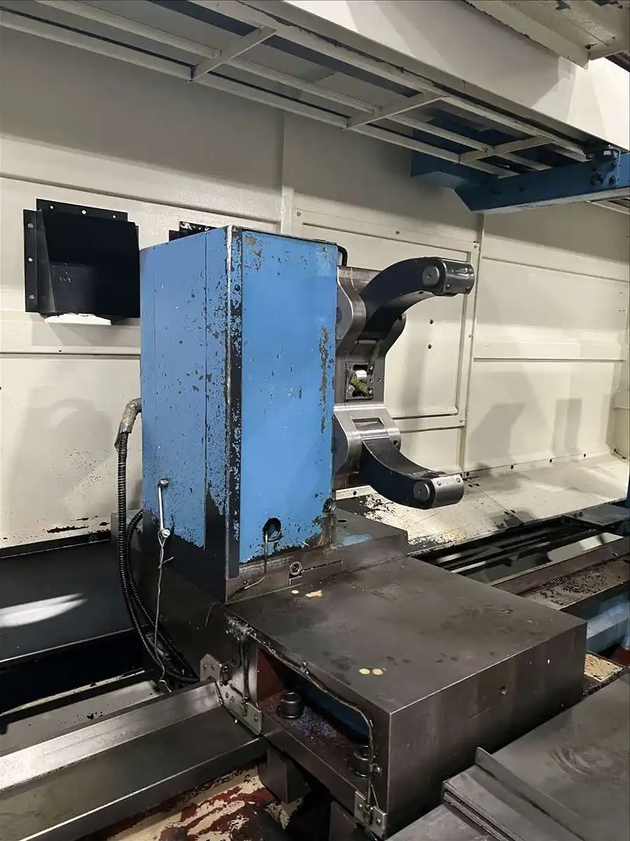 L & L Machinery #LL950-4000, CNC lathe, Fanuc 0iTD, 37" swing, 1884" centers, 3-jaw front & rear chuck, 2009 - Image 9