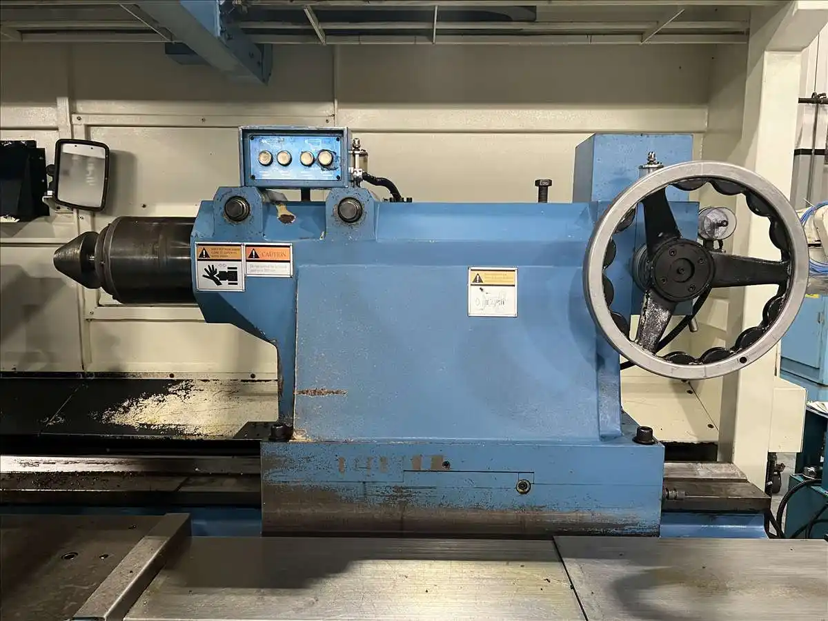 L & L Machinery #LL950-4000, CNC lathe, Fanuc 0iTD, 37" swing, 1884" centers, 3-jaw front & rear chuck, 2009 - Image 10