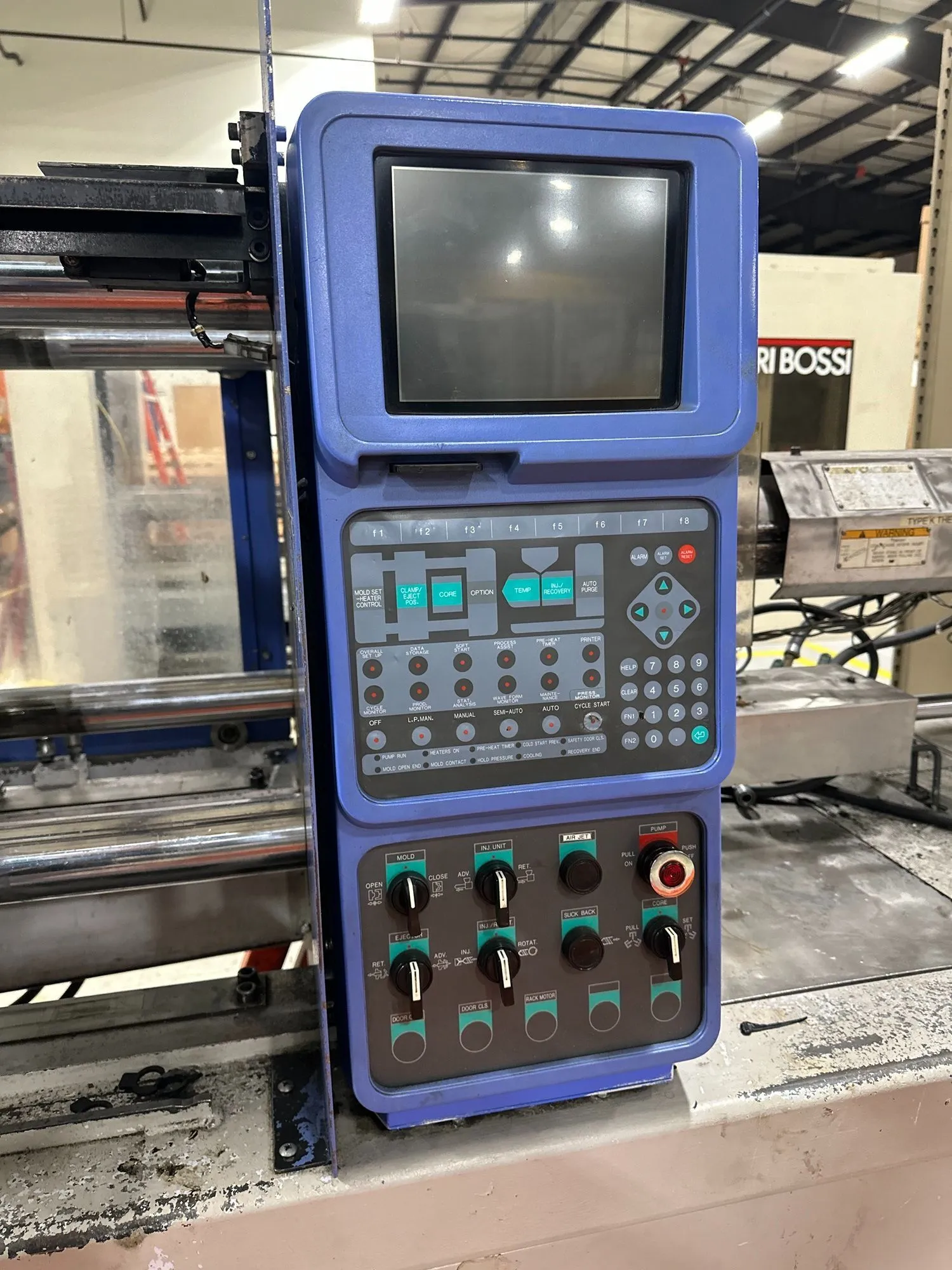 110 Ton, 5.6 oz., JSW #J110EII, horizontal plastic injection molder, 29.53" daylight, 16.14" x 16.14" tie bar - Image 7