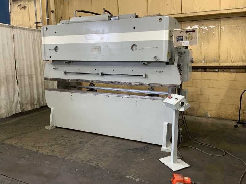 120 Ton, Standard #AB120-10, hydraulic press brake, 10' overall, 102" between housing, 6" stroke, 15 HP, 1995 - Image 8