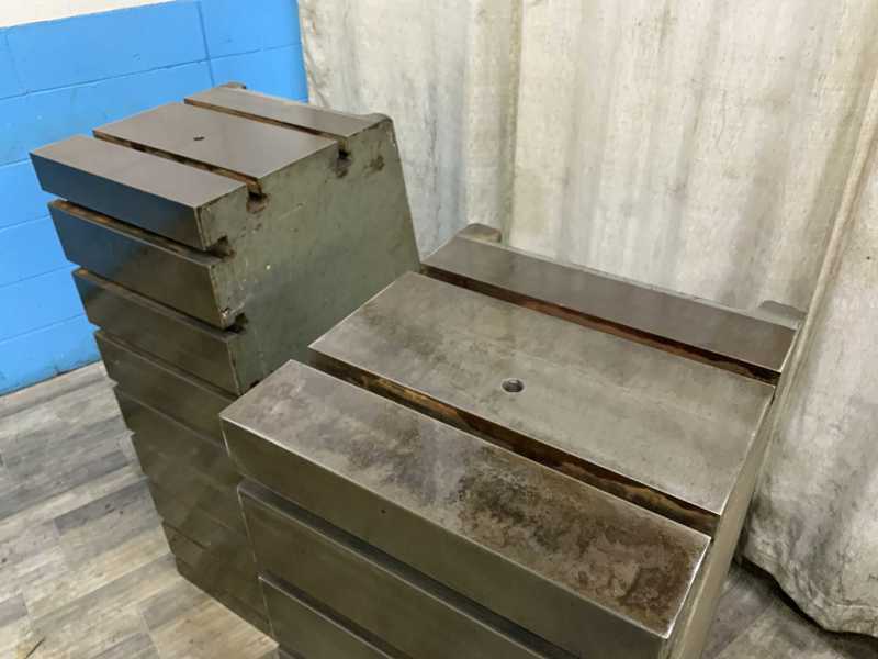 18-1/2' " x 48" x 28" T-slotted angle plates, cast iron, pair - Image 5