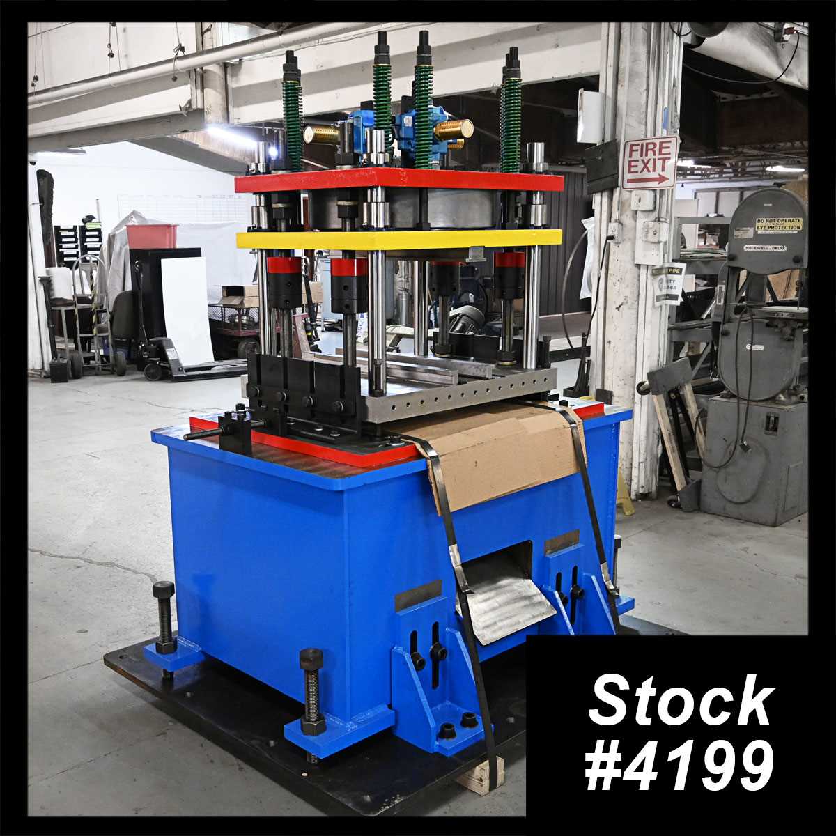 30 Ton, UCG, 4-post pneumatic cut-off press, 3 stroke, 36" between post, 2025, new - Image 1