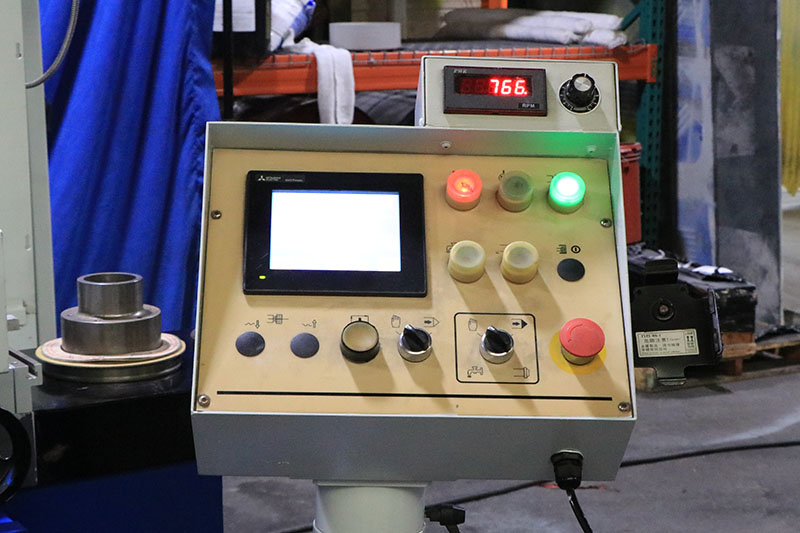 15" x 24" Supertec #G38P-60NC, universal cylindrical grinder, 16" x 2" 5" wheel, Mitsubishi PLC automatic - Image 5