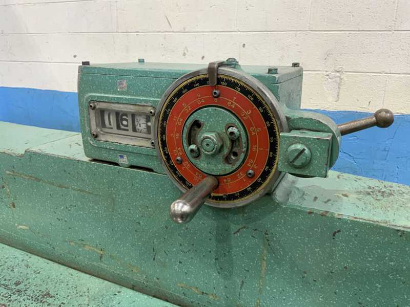10 gauge x 8' Wysong #1096, power squaring shear, 24" front operated back gauge, 12 hold downs, 88" squaring - Image 4